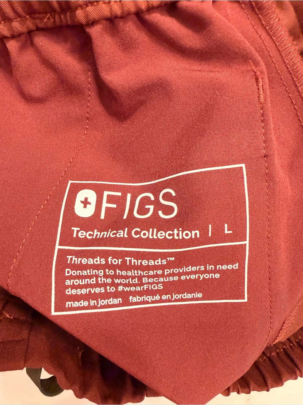 FIGS Walnut Scrub Set - Women’s Large Catarina & Large Uman - Picture 8 of 9
